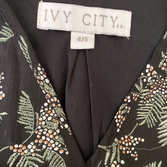 Ivy city mini 4/5t Floral Black Dress - Picture 2 of 4